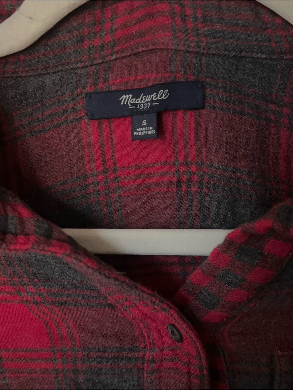 Madewell Women’s Flannel High Low Button Down with pockets. Small - Picture 6 of 11